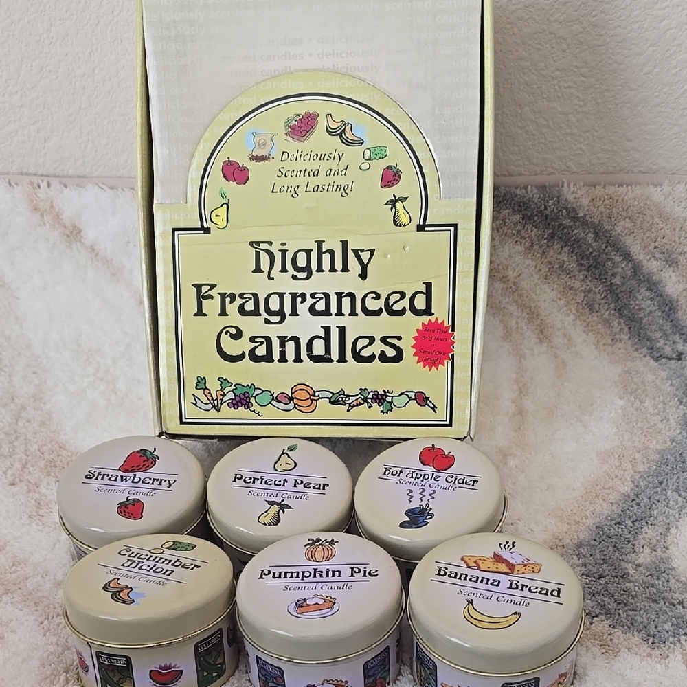 White and Green Highly Fragranced Candle Set with Floral Lids